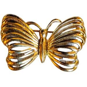 Vintage Trifari butterfly brooch pin
